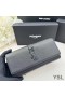 Yves Saint Laurent Large Line Bifold Wallet In Grained Leather Black