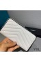 Yves Saint Laurent Large Monogram Zip Around Wallet In Grained Matelasse Leather White/Black