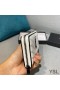 Yves Saint Laurent Large Monogram Zip Around Wallet In Grained Matelasse Leather White/Black