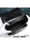 Yves Saint Laurent Large Niki Chain Bag In Crinkled And Quilted Leather Black/Silver