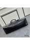 Yves Saint Laurent Large Shopping Bag In Crocodile-Embossed Leather Black
