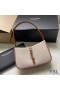 Yves Saint Laurent Le 5 A 7 Hobo Bag In Canvas Beige/Brown