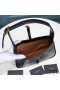 Yves Saint Laurent Le 5 A 7 Hobo Bag In Crocodile-Embossed Shiny Leather Black/Gold
