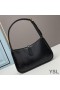 Yves Saint Laurent Le 5 A 7 Hobo Bag In Python Leather Black/Gold