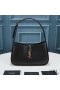 Yves Saint Laurent Le 5 A 7 Hobo Bag In Smooth Leather Black/Gold