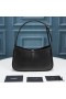 Yves Saint Laurent Le 5 A 7 Hobo Bag In Smooth Leather Black/Gold