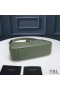 Yves Saint Laurent Le 5 A 7 Hobo Bag In Smooth Leather Green/Gold