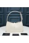 Yves Saint Laurent Le 5 A 7 Hobo Bag In Smooth Leather White/Gold