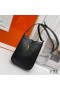 Yves Saint Laurent Le 5 A 7 Vertical Pouch In Smooth Leather Black/Gold