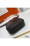 Yves Saint Laurent Le 5 A 7 Vertical Pouch In Smooth Leather Black/Gold