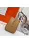 Yves Saint Laurent Le 5 A 7 Vertical Pouch In Smooth Leather Brown/Gold
