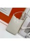 Yves Saint Laurent Le 5 A 7 Vertical Pouch In Smooth Leather White/Gold