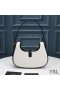 Yves Saint Laurent Le Fermoir Hobo Bag In Shiny Leather White