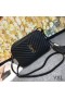 Yves Saint Laurent Lou Camera Bag In Matelasse Leather Black/Gold