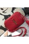 Yves Saint Laurent Lou Camera Bag In Matelasse Leather Red/Gold