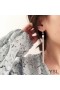 Yves Saint Laurent Loulou Earrings With Chain Tassels In Brass Silver