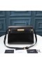 Yves Saint Laurent Manhattan Shoulder Bag In Smooth Leather Black/Gold