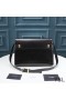 Yves Saint Laurent Manhattan Shoulder Bag In Smooth Leather Black/Gold