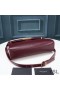 Yves Saint Laurent Manhattan Shoulder Bag In Smooth Leather Burgundy/Gold