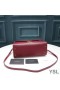 Yves Saint Laurent Medium Cassandra Top Handle Bag In Grained Leather Burgundy/Gold