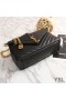 Yves Saint Laurent Medium Classic College Chain Bag In Matelasse Leather Black/Gold