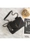 Yves Saint Laurent Medium Classic College Chain Bag In Matelasse Leather Black/Silver