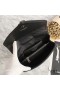 Yves Saint Laurent Medium Classic College Chain Bag In Matelasse Leather Black/Silver