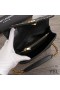 Yves Saint Laurent Medium College Chain Bag In Studded Matelasse Leather Black/Gold