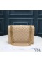 Yves Saint Laurent Medium Envelope Chain Bag In Mixed Grained Matelasse Leather Apricot/Gold