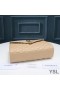 Yves Saint Laurent Medium Envelope Chain Bag In Mixed Grained Matelasse Leather Apricot/Gold