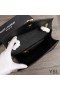 Yves Saint Laurent Medium Envelope Chain Bag In Mixed Grained Matelasse Leather Black/Gold