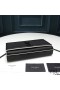 Yves Saint Laurent Medium Kate Chain Bag In Grained Leather Black/White