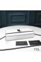 Yves Saint Laurent Medium Kate Chain Bag In Grained Leather White/Black