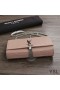 Yves Saint Laurent Medium Kate Chain Bag with Tassel In Crocodile Embossed Shiny Leather Pink/Silver