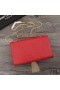 Yves Saint Laurent Medium Kate Chain Bag with Tassel In Crocodile Embossed Shiny Leather Red/Gold