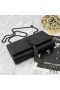 Yves Saint Laurent Medium Kate Chain Bag with Tassel In Grained Leather Black
