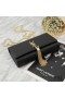 Yves Saint Laurent Medium Kate Chain Bag with Tassel In Grained Leather Black/Gold