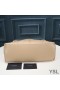 Yves Saint Laurent Medium Loulou Puffer Bag In Quilted Lambskin Apricot/Silver