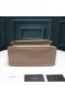 Yves Saint Laurent Medium Niki Chain Bag In Crinkled And Quilted Leather Apricot/Silver