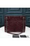 Yves Saint Laurent Medium Niki Shopping Bag In Crinkled Vintage Leather Red/Silver