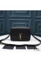 Yves Saint Laurent Medium Solferino Satchel In Box Leather Black/Gold