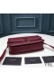 Yves Saint Laurent Medium Solferino Satchel In Box Leather Burgundy/Gold