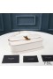 Yves Saint Laurent Medium Solferino Satchel In Box Leather White/Gold