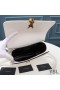 Yves Saint Laurent Medium Solferino Satchel In Box Leather White/Gold