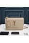 Yves Saint Laurent Medium Sunset Chain Bag In Crocodile Embossed Leather Apricot/Gold