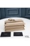 Yves Saint Laurent Medium Sunset Chain Bag In Crocodile Embossed Leather Apricot/Gold