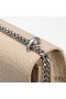 Yves Saint Laurent Medium Sunset Chain Bag In Crocodile Embossed Leather Apricot/Silver