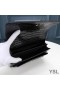 Yves Saint Laurent Medium Sunset Chain Bag In Crocodile Embossed Leather Black/Gold