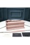 Yves Saint Laurent Medium Sunset Chain Bag In Crocodile Embossed Leather Pink/Silver