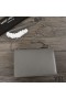Yves Saint Laurent Medium Sunset Chain Bag In Leather Grey/Silver